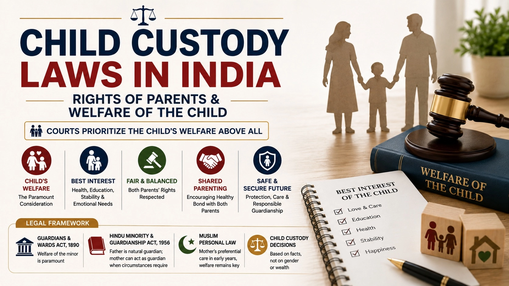 Child Custody Laws in India: Rights of Parents & Welfare of the Child
