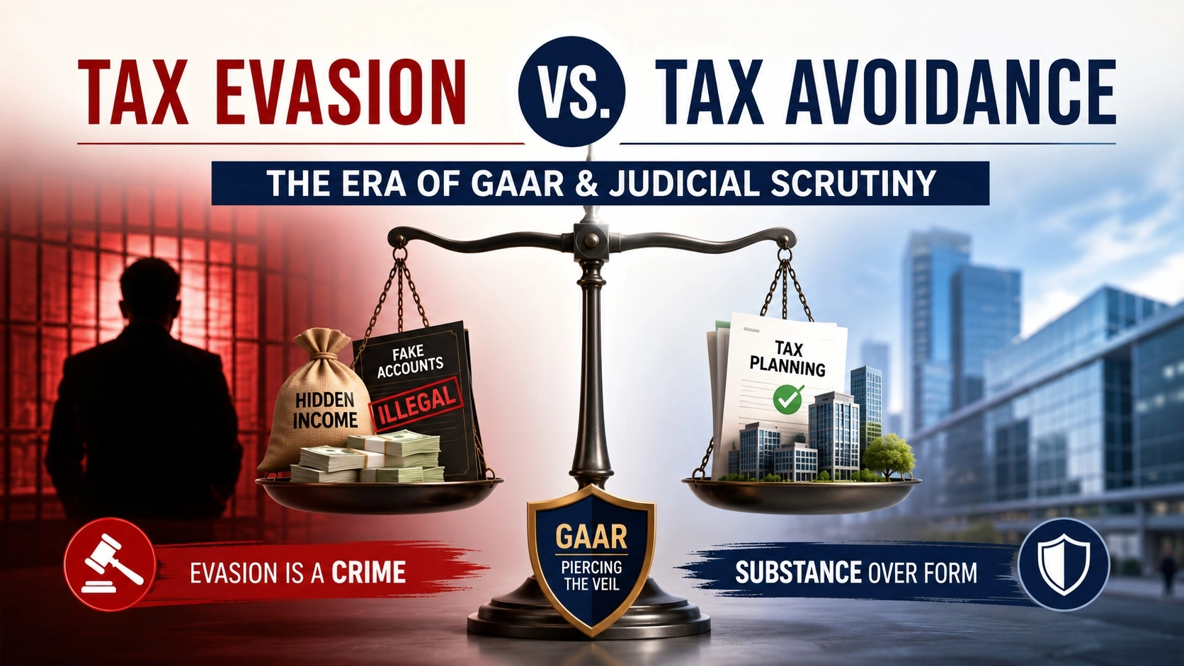 Tax Evasion vs. Tax Avoidance: The Era of GAAR and Judicial Scrutiny