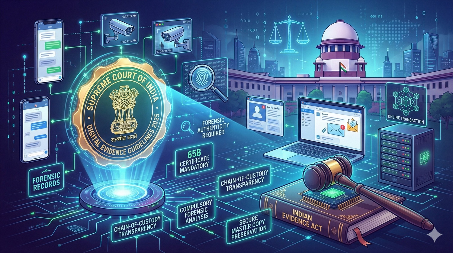 सुप्रीम कोर्ट ने डिजिटल सबूतों की वैधता पर बड़ा मार्गदर्शक निर्णय दिया