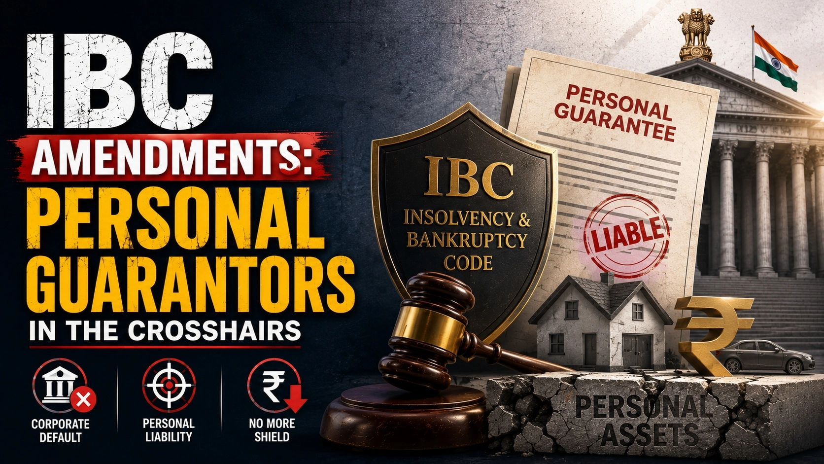 Insolvency and Bankruptcy Code (IBC) Amendments: Personal Guarantors in the Crosshairs