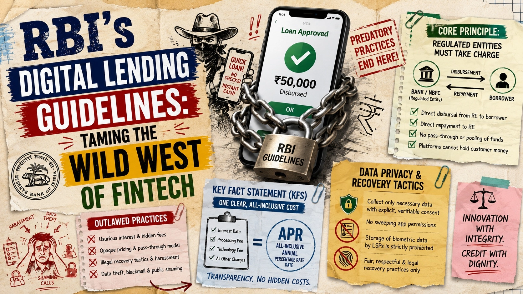 RBI's Digital Lending Guidelines: Taming the Wild West of Fintech