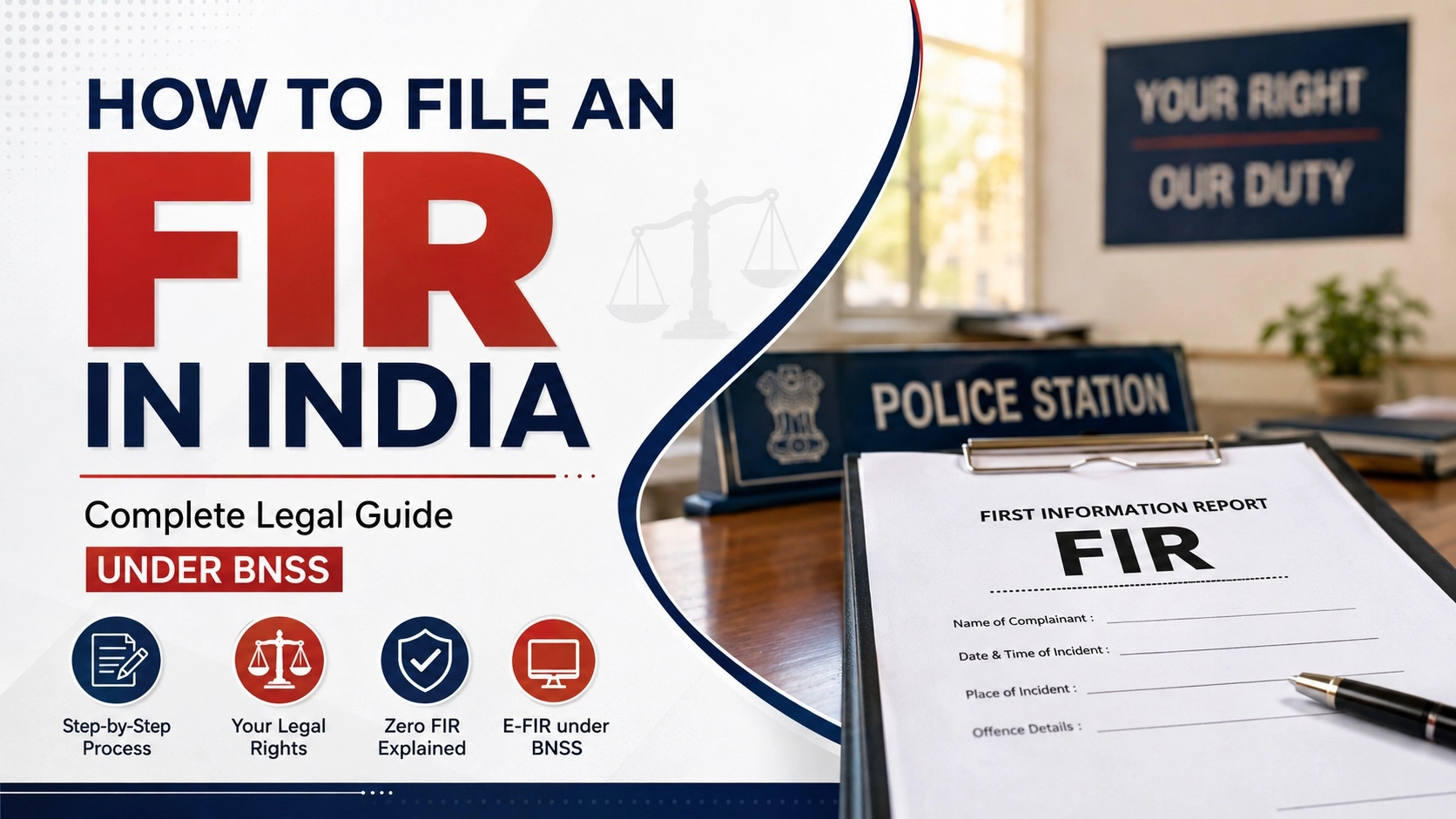How to File an FIR in India: Complete Legal Guide under BNSS