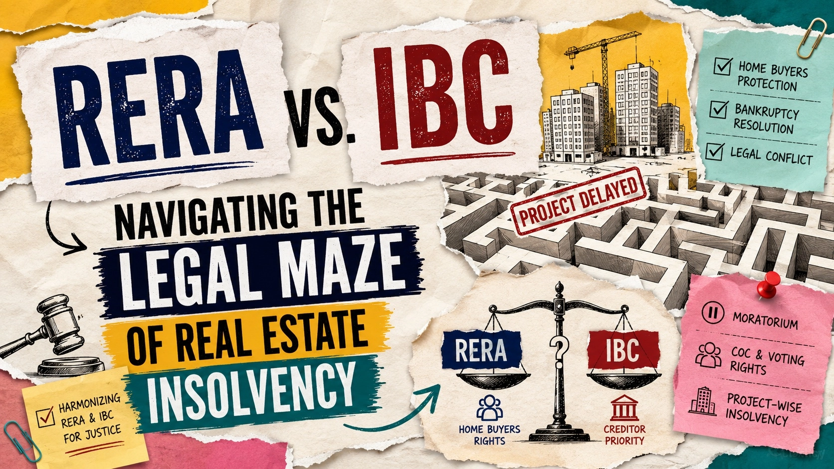 RERA vs. IBC: Navigating the Legal Maze of Real Estate Insolvency